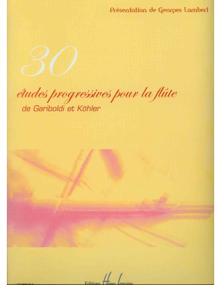 GARIBOLDI & KOHLER-Studi Progressivi (30) per Flauto (Lambert)