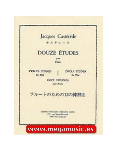 CASTEREDE J.-Estudios (12) para Flauta