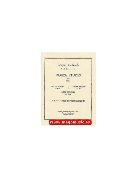 CASTEREDE J.-Studi (12) per flauto