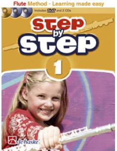 KASTELEIN J.-Step by Step Vol.1 (Method) for Flute (Inc. 2 CD & DVD)