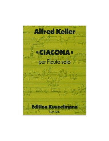 KELLER A.-Cyacon per flauto