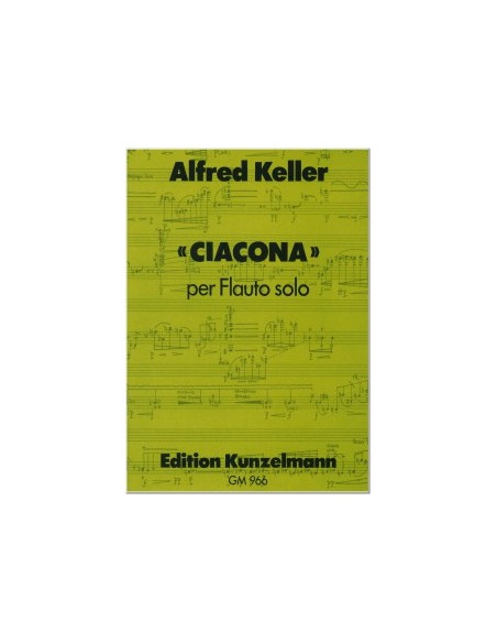 KELLER A.-Cyacon per flauto