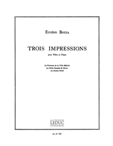 BOZZA E.-Impressioni (3) per flauto e pianoforte