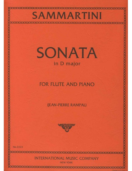 SAMMARTINI G.-Sonata en Re Mayor para Flauta y Piano (Rampal)