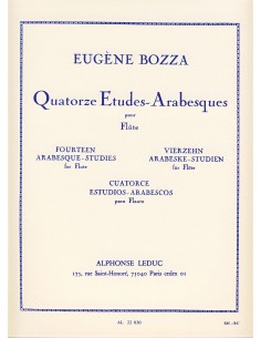 BOZZA E.-Studi (14) Arabeschi per flauto