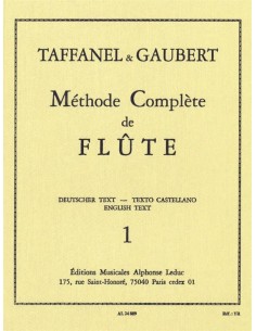 TAFFANEL & GAUBERT-Methode Complete Vol.1 per Flauto