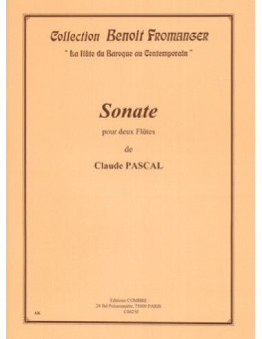 PASCAL C.-Sonate for 2 Flutes