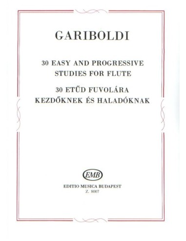 GARIBOLDI G.-Studi Facili e Progressivi (30) per Flauto