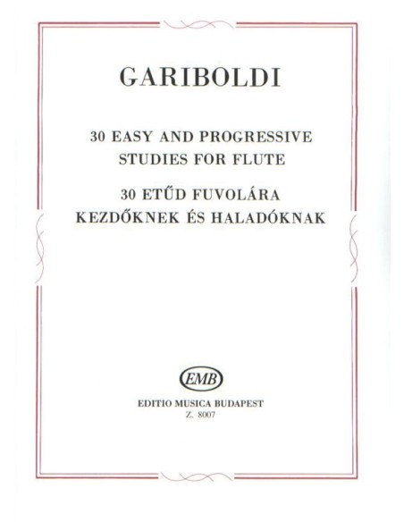 GARIBOLDI G.-Studi Facili e Progressivi (30) per Flauto