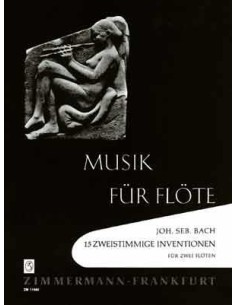 BACH J.S.-Inventions pour 2 voix (BWV :772 à 786) pour 2 flûtes (Schonicke)