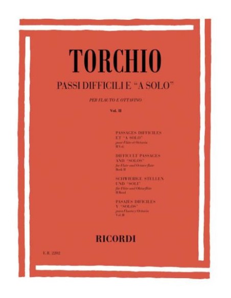 TORCHIO B.-Passaggi difficili 2° per flauto e ottavino