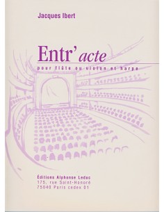 IBERT J.-Entracte per flauto (violino) e arpa