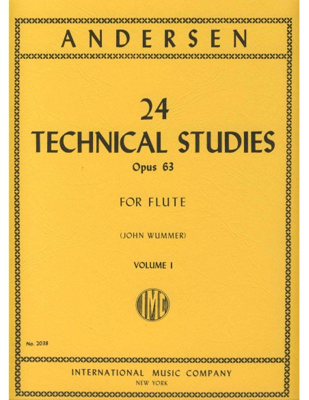 ANDERSEN J.-Technical Studies (24) Op.63 Vol.1 for Flute (Wummer)