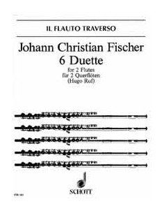 FISCHER J.C.-Duets (6) pour 2 flûtes (Ruf)