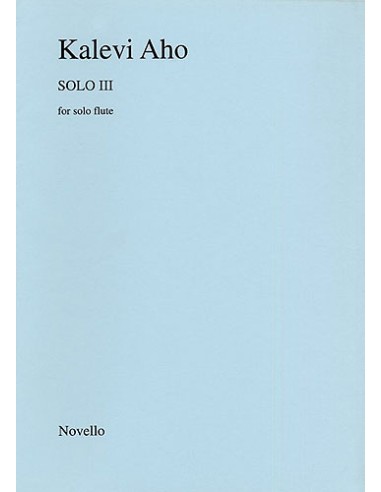 AHO K.-Solo III per flauto