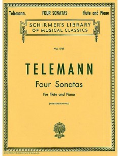 TELEMANN G.P.-Sonate (4) per flauto e pianoforte