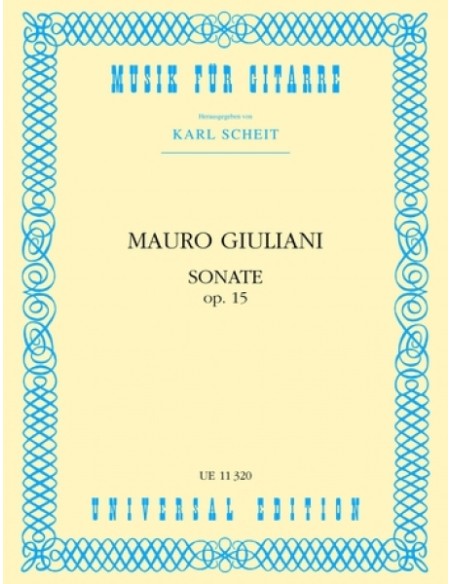 GIULIANI M.-Brilliant Sonata Op.15 per chitarra (Scheit)