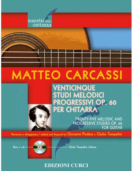 CARCASSI M.-Studi Melodici e Progressivi (25) Op.60 per Chitarra (Inc.CD)