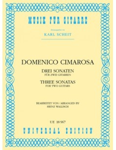 CIMAROSA D.-Sonate (3) per 2 chitarre (Wallisch)