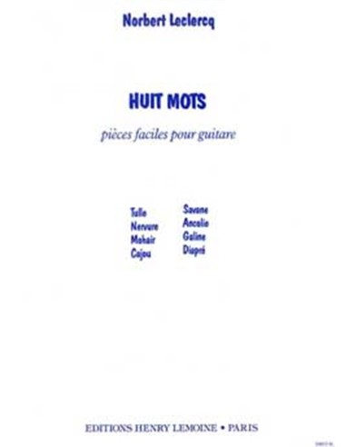 LECLERCQ N.-Mots (8) for Guitar