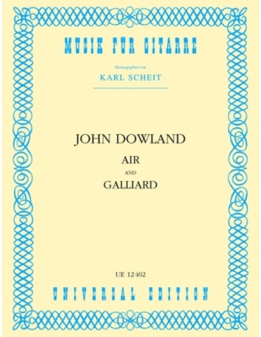 DOWLAND J.-Air e Galliard per chitarra (Scheit)