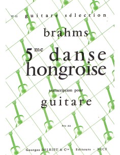 BRAHMS J.-Danza ungherese n. 5 per chitarra