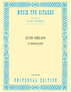 MILAN L.-Pavanas (6) para Guitarra (Scheit)