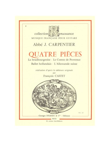 CARPENTIER A.J.-Pezzi (4) per Chitarra