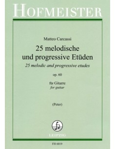 CARCASSI M.-Studi Melodici e Progressivi (25) Op.60 per Chitarra (Peter)