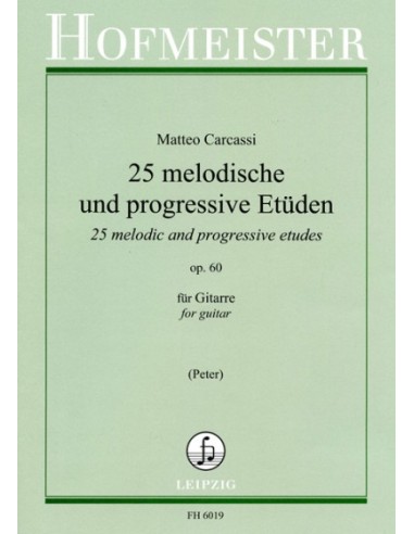 CARCASSI M.-Studi Melodici e Progressivi (25) Op.60 per Chitarra (Peter)