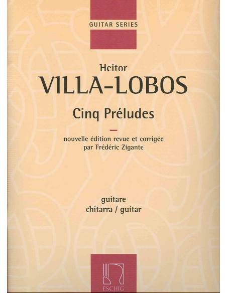 VILLA LOBOS H.-Preludi (5) per chitarra (Zigante)