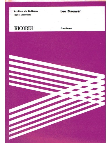 BROUWER L.-Canticum (1968): Eclosione e Ditirambo per chitarra