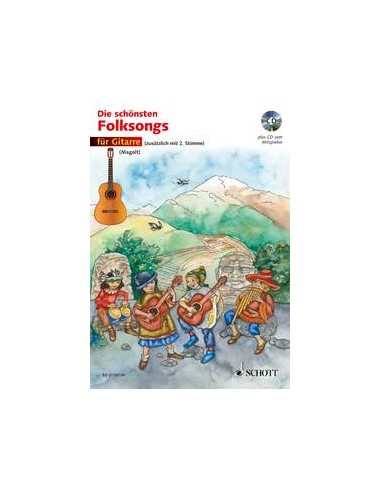 MAGOLT H.M.-Die schönsten Volkslieder für 1 oder 2 Gitarren (Inc.CD)