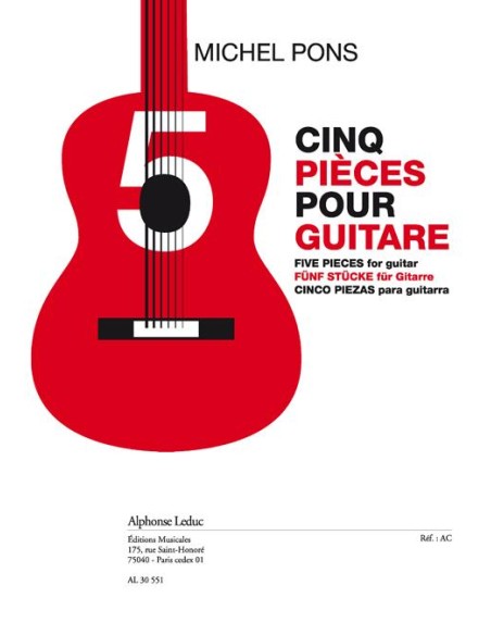 PONS M.-Cinq pièces pour guitare