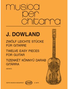 DOWLAND J.-Easy Parts (12) pour guitare (Benko)