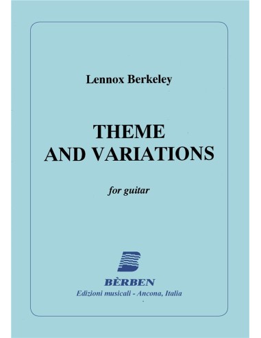 BERKELEY L.-Theme and Variations Op.77 for Guitar (Gilardino)