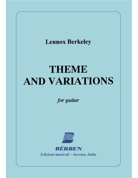 BERKELEY L.-Theme and Variations Op.77 for Guitar (Gilardino)