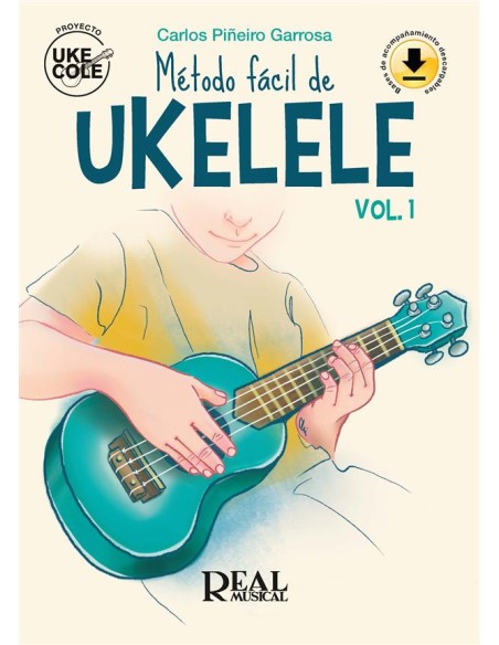 PIÑEIRO C.-Easy Ukulele Method Vol.1 für Ukulele (Audio Online)