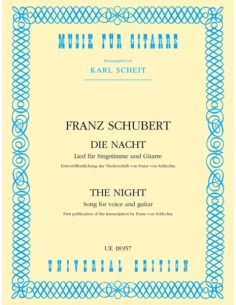 SCHUBERT F.-Die Nacht per voce e chitarra (Scheit)