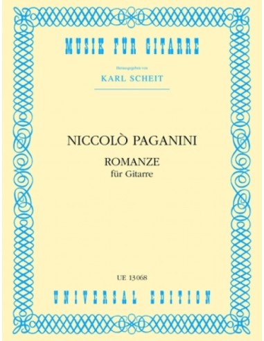 PAGANINI N.-Romance pour guitare (Scheit)
