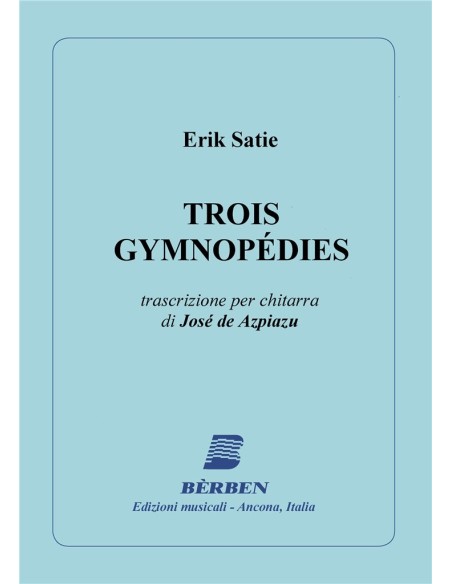 SATIE E.-Gymnopédies (3) pour guitare
