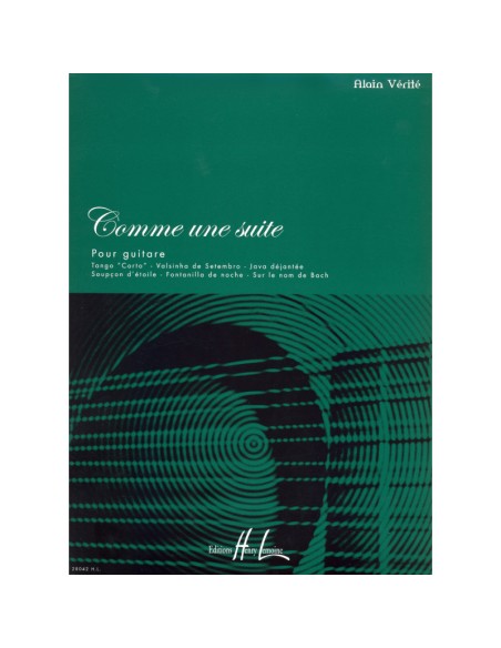 VERITE A.-Comme une Suite per Chitarra