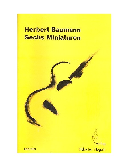 BAUMANN H.-Miniatures (6) pour guitare