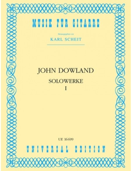 DOWLAND J.-Works Vol.1 per chitarra (Scheit)