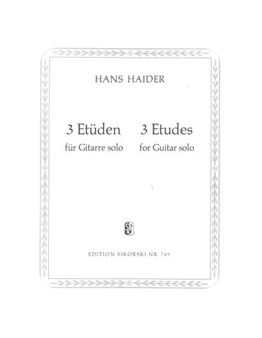 HAIDER H.-Studios (3) pour guitare