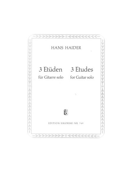 HAIDER H.-Studios (3) pour guitare