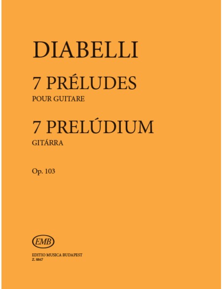 DIABELLI A.-Preludi (7) Op.103 per Chitarra (Benko)