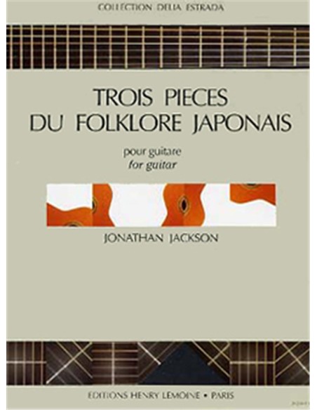 JACKSON J.-Pezzi di folklore giapponese (3) per chitarra