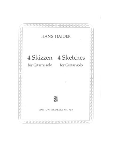 HAIDER H.-Skizzen (4) per chitarra