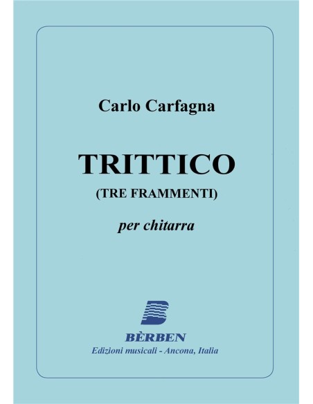 CARFAGNA C.-Trittico (3 fragments) pour guitare